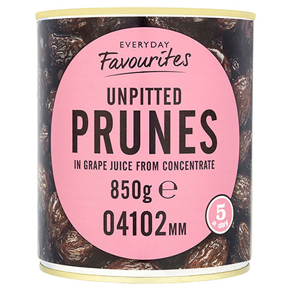 Everyday Favourites Unpitted Prunes In Natural Juice 850g